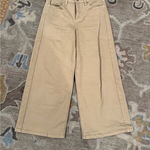 Banana Republic High-Rise Cropped Pants in Tan worn one time!